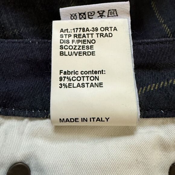 R13 Kick Fit Jeans Womens 27 Printed Tartan Plaid F22 Designer Grunge Punk Denim - Picture 14 of 16